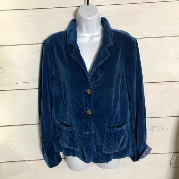 Sundance Jackets & Blazers - Sundance Blue Velvet Velour Blazer Floral Cuffs PL Sundance Jackets & Blazers - Sundance Blue Velvet Velour Blazer Floral Cuffs PL